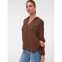 Vero Moda Hemdbluse VMBUMPY L/S SHIRT NEW WVN GA NOOS Viskose, regular fit