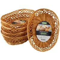 KESPER® Brotkorb Brot- & Obstkorb, oval, 5er Set, Kunststoff, (Set, 5-tlg), Breite ca. 31 cm