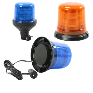 Axixtech Kennleuchte B14 LED ECE - R65 zum Aufstecken auf DIN Aufsteckrohr gelb (ECE-R65)