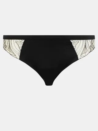 Chantelle Lingerie - Tattoo Love Slip black/golden beige - Gr. - 40