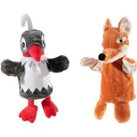 Heunec® Handpuppe Sandmann-Set: Fr. Elster & Hr. Fuchs (Set, 2-tlg), enthält recyceltes Material
