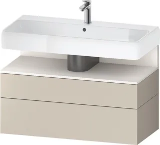 Duravit Qatego Waschtischunterbau wandhängend Taupe Supermatt 990x470x590 mm - QA4395084830010 QA4395084830010