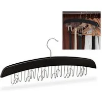 relaxdays Gürtelbügel Gürtelhalter Holz schwarz, (1-tlg)