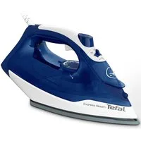 Tefal Dampfbügeleisen Express Steam FV2838, 2400 W, Keramik-Bügelsohle, 2400 W, 180 g/Min. Dampfstoß, Tropfstopp, 270 ml Fassungsvermögen, blau