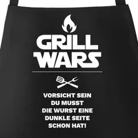 MoonWorks Grillschürze Grill wars Schürze für Männer mit Spruch, mit kreativem Aufdruck