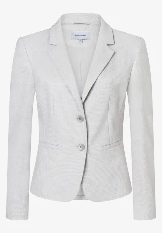 MORE & MORE - Struktur-Blazer grau - Gr. - 44