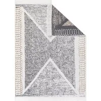 Tapiso Teppich AZTECA, rechteckig, Wohnzimmer, Schlafzimmer, Fransen