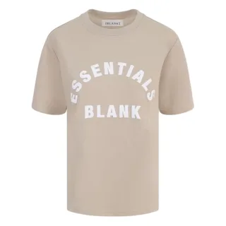 Blank Essentials - T-Shirt für Damen, Übergroßer Boyfriend (Sommer Sandgelb)