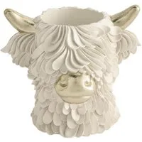 Next Dekovase Vase in Kopfform, Hochlandrind Hamish