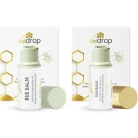 bedrop Lippenbalsam Lippenpflegeset: Doppelte Pflegepower: Bee Balm & Sun Balm LSF 50+, Power-Duo: Lippenpflege aus dem Bienenstock für jeden Anlass