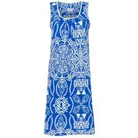 Ringella Sommerkleid im Ornament-Alloverprint mit Biesen am Ausschnitt aus weicher Baumwolle/Modal-Mischung
