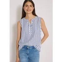 CECIL Blusentop mit gestreiftem Seersucker-Look