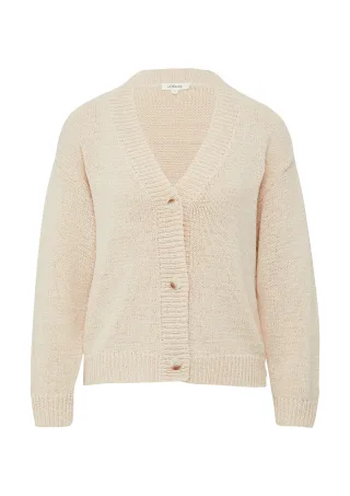 s.Oliver - Strickjacke beige - Gr. - 44