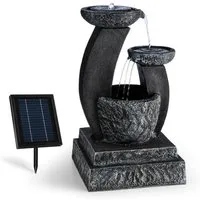 blumfeldt Wasserspiel Fantaghiro, 41 cm Breite, (Set, inkl. Pumpe,Solarpanel,LED-Beleuchtung und Anschlussmaterial), spring zimmer zier brunnen led-beleuchtung terasse solar outdoor