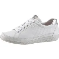 Gabor YORK Sneaker mit modischer Ziersteppung, Freizeitschuh, Halbschuh, Schnürschuh
