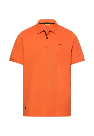camel active - Poloshirt mit Druckknöpfen burned orange - Gr. - M