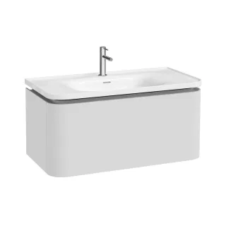 VitrA Glora Set Möbelwaschtisch + Waschtischunterschrank Weiß Matt,80374 80374