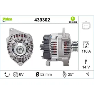 Valeo Generator  110A Renault Clio Kangoo 439302