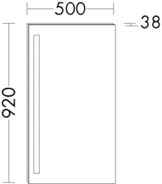 Burgbad Leuchtspiegel rc40 920x500x38 rc40 Solitaire HGL, SIAG050LPN210 SIAG050LPN210