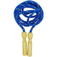 GICO Springseil GICO Springseil aus Holz, buntes Seil, 250 cm, Holzgriff - 3003