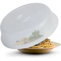 Pro Home Mikrowellenbehälter Geschirhülle Ø26cm x 7cm, Kunststoff, (2-tlg), Mikrowellenabdeckung Mikrowellenhaube Spritzschutz Deckel