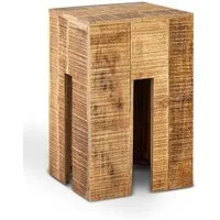 Amagohome Blumenhocker Blumensäule Blumen Hocker Beistelltisch quadratisch 28x45x28cm Sitzhoc