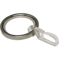 GARDINIA Gardinenstange Gardinia, Ring gleiteinl hak ø20 ed opt, silberfarben
