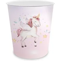 itenga Papierkorb itenga Papierkorb für Kinder - Motiv Einhorn - ca. 11 Liter