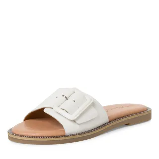 Tamaris - Da.-Pantolette white leather - Gr. - 37