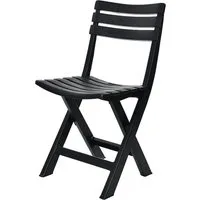 Progarden Gartenstuhl Balkonstuhl Gartenstuhl Campingstuhl Stuhl 78x44x42cm Anthrazit (Stück, 1 St), UV-Beständig, Robust, Wetterfest, Made in Italy, Hochwertig