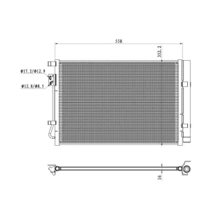 NRF Klimakondensator + Trockner Hyundai I20 350492