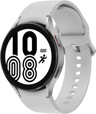 Samsung Galaxy Watch 4 [WiFi + LTE inkl. Sportarmband weiß] 44mm Aluminiumgehäuse silber