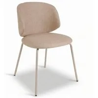 faee Polsterstuhl Livsglaede, aus elegantem Stoffbezug, Metallgestell, maximale Bewegungsfreihheit