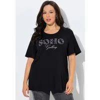 Ulla Popken T-Shirt T-Shirt Schriftzug A-Linie Rundhals