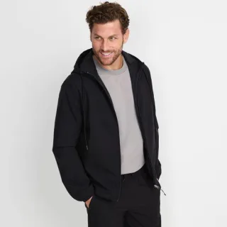 Trekking-Kapuzenjacke für Herren, Herren, size: regular, Schwarz, Polyester, by Lands' End