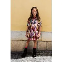 Next Tüllkleid Gestuftes Netzkleid mit Animalprint (1-tlg)