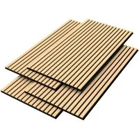 neu.holz 3D Wandpaneel, (Set, 4-tlg) »Vang« Akustik Wandpaneel im 4er Set Eiche