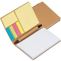 Macma Haftnotizblock Notizbuch mit Kugelschreiber und Haftnotizen