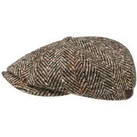 Stetson Flat Cap (1-St) Schirmmütze mit Schirm, Made in the EU