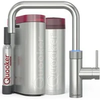 QUOOKER Küchenarmatur Flex Square, PRO3 & CUBE, Voll-Edelstahl, FXSSST PRO3 CUBE2, **inkl. CUBE Filter Starter Set** inkl. 7 JAHRE GARANTIE
