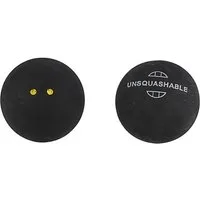 Unsquashable Squashball (2 gelbe Punkte, Speed sehr langsam) schwarz - 1 Ball