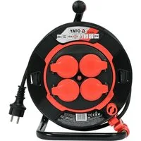 TRIZERATOP Kunststoff Kabeltrommel 3x1,5mm IP44 20 - 40m Verlängerungskabel