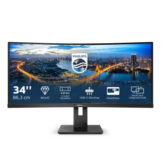 Philips B Line 346B1C Curved-Monitor 86.4cm (34") | 346b1c/00 | UWQHD - VA