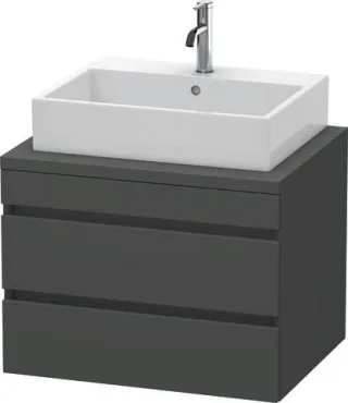 Duravit DuraStyle Konsolenwaschtischunterbau wandhängend Graphit Matt 700x548x512 mm - DS531604949 DS531604949