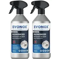 EVONOX Badreiniger & Entkalker – Vegan, Ozeanfrisch, 750 ml Set 1-5 Badreiniger (Ozeanfrische – Vegan)
