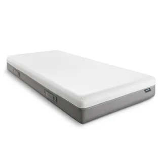 Viskoelastik-Matratze Sleezzz Premium 90 x 200 cm, Höhe 20 cm, Härtegrad H2/H3, mit Wendegriffen