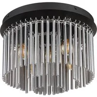 GLOBO LIGHTING Deckenleuchte GORLEY, ohne Leuchtmittel, Design Glasstäbe, Deckenlampe, Wohnzimmer, Esszimmer