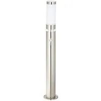Brilliant Außen-Stehlampe BOLE, LED fest integriert, 78 cm Höhe, Ø 8 cm, Bewegungsmelder, E27, Metall/Kunststoff, edelstahl