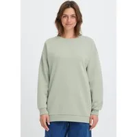 OXMO Sweatshirt OXHillary Modischer Rundhalspullover in längerem Schnitt