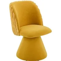 HELA Esszimmerstuhl BARI I Drehstuhl (Set, 1 St), 360° drehbar, Polsterfuß, Materialkombi, Außen Felloptik Innen Velvet